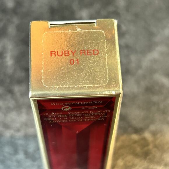 Limited Edition Michael Kors Lip Lacquer Lipstick RUBY RED New In Box Full Size - Picture 8 of 9